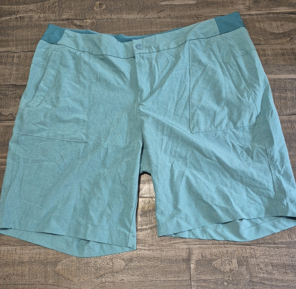 Burnside Shorts Women XXXL 22 Heather Aqua Style BT9854-WM Beach Summer Vacation